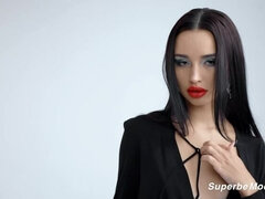 Cul, Brunette brune, Talons, Collant, Petite femme, Rasée, Solo, Nénés