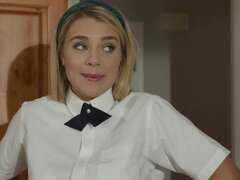 Smoking hot babe Gabbie Carter moans in luscious pleasure while getting fucked