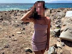 Blondine, Blasen, Spermaladung, Hardcore, Masturbation, Nudist, Öffentlich, Flotter dreier
