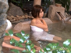 Asiático, Japonés, Orgasmo, Piscina, Coño, Adolescente, Mojado, Esposa