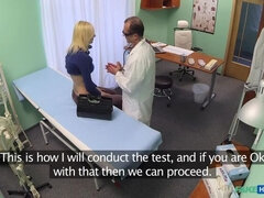 Amateur, Blonde, Médecin, Doigter, Bureau, Chatte, Maigrichonne, Uniforme