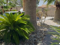 Leie, Schwarz, Braunhaarige, Auto, Europäisch, Im freien, Hintern versohlen, Titten