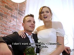 結婚, 浮気する, ドレス, ハードコア, お金, ストッキング, ティーン, 結婚式