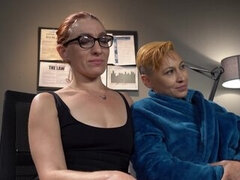 Lesbian MILF Fox Acecaria is fingered and rubbed by Davey Faye