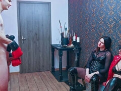 緊縛, 着衣女と全裸男, 陵辱, ハンガリー人, 入門, シゴき, レザー, ヤリマン