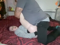 Pantyhose sex, hard rough sex, pain