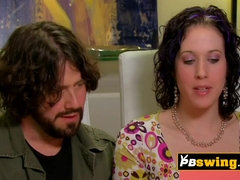 Leie, Bisexuell, Braunhaarige, Paar, Gruppe, Realität, Erotischer film, Swingers