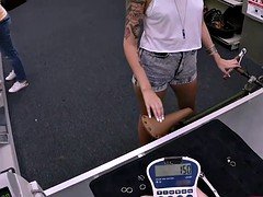 Gorgeous Blonde Chick Fucked at the Pawn shop - XXX Pawn