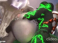 Halo Milf with Massive Booty Gets Railed