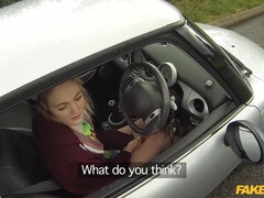 Cul à la bouche, Sucer une bite, Voiture, Grossier, De plein air, Étudiant, Uniforme, Voyeur