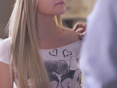 Adorable, Rubia, Checa, Novia, Besar, Lamidas, Coño, Adolescente