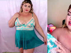 Wohlbeleibte schöne frauen, Puppe, Nylon, Tanga