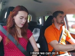 Grote lul, Pijpbeurt, Auto, Europees, Orgasme, Tieten likken