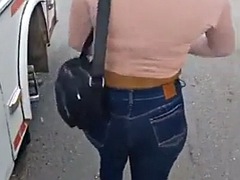 On the street with my neighbor I fuck the 18 year old brunette teen stepsister with big saggy tits her pussy is very soft