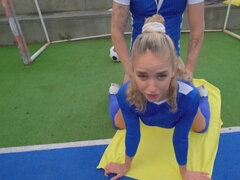 Grosser schwanz, Blondine, Handjob, Hardcore, Im freien, Pervers, Pov, Muschi