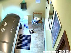 Enthousiasteling, Geweldig, Tsjechisch, Hd, Spion, Tiener, Bekijker, Webcamera