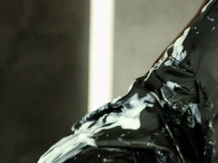 Gros seins, Latex, Léchez, Seins naturels, Collant, Chatte, Suçant, Nénés