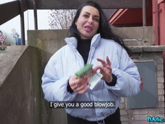 Huge Tits Ukrainian Loves Big Cock - Arish Lamborghini gives head outdoors