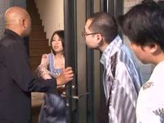 Asiatisch, Gruppe, Japanische massage, Reif, Ehefrau