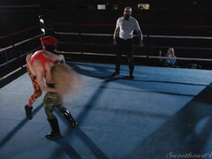 Stellung 69, Sporthalle, Küssen, Lesbisch, Lecken, Im freien, Muschi, Ringkampf