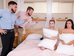 Blond, Pijpbeurt, Hondjeshouding, Groep, Orgie, Mager, Zuigen, Tiener