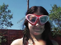Strand, Bikini, Braunhaarige, Europäisch, Russisch, Erotischer film, Jungendliche (18+), Unter wasser