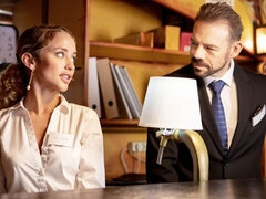 Culo grande, Verga grande, Tetas grandes, Rubia, Mamada, Estilo perrito, Hotel