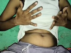 18 year old Indian with big nipples enjoys Desi sex