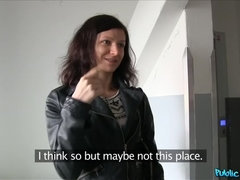 Tourist fucks for money in public