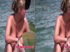 Big Boobs Beach in 3D - Amateur Sex