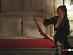 Anal, Gros seins, Brunette brune, Double pénétration, Fétiche des pieds, Film complet, Seins naturels, Rousse roux