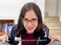 Pijpbeurt, Brillen, Hd, Latijnse vrouw, Portugees, Gezichtspunt, Secretaresse, Taboe