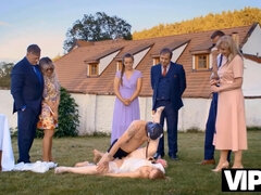 Bizarr, Braut, Tschechisch, Kleid, Hd, Im freien, Öffentlich, Hochzeit