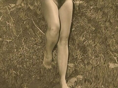 Behaart, Natürlich, Natürlichen titten, Nackt, Muschi, Retro, Vintage