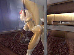 3d, アナル, デカチン, 毛深い