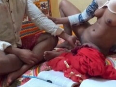 アナル, デカパイ, バイセクシャル, 中出し, インド人, 熟年, 生徒, 教師