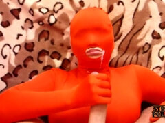 Kont, Grote kont, Pijpbeurt, Sperma shot, Vriendin, Latex, Gezichtspunt, Tiener