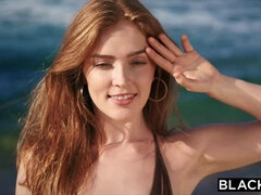 Cunnilingus, Playa, Negro, Polla, Cuadrupleta, Interracial, Montar, Tatuaje