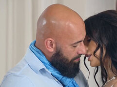 デカ尻, デカチン, フェラチオ, 茶髪の, ドレス, 剃毛, 結婚式