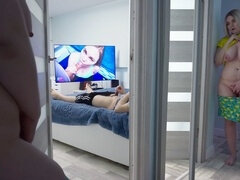 Amerikanisch, Grosser schwanz, Grosse titten, Paar, Selbstgemacht, Orgasmus, Erotischer film, Spanner