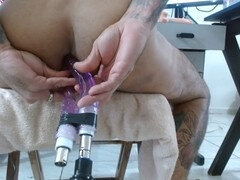 Enthousiasteling, Anaal, Dubbele anaal, Homo, Masturbatie, Tatoeage, Speelgoed, Vibrator