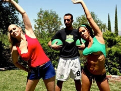 デカ尻, デカチン, デカパイ, フェラチオ, バック, 女 人男 人, 淫乱熟女, ペニス