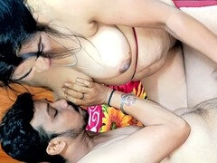 Hot Indian auntys get down and dirty with a boy in an empty shop