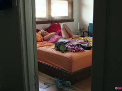 In den arsch, Blondine, Doppelpenetration, Behaart, Orgasmus, Rock, Solo