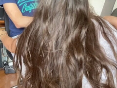 Amateur, Grosse bite, Sucer une bite, Couple, Tir de sperme, Petite amie, Fille latino, Adolescente