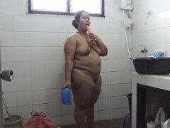 Amateur, Asiatique, Salle de bains, Doigter, Machine à baiser, Masturbation, Solo, Jouets