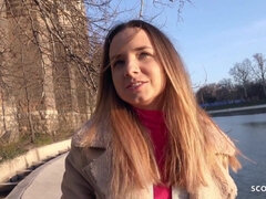 Grosse bite, Tir de sperme, Mignonne, Allemand, Hard, Jeans, Adolescente, Nénés