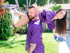 Verga grande, Morena, Hija, Pajear, Sexo duro, Lamidas, Calcetines, Tatuaje