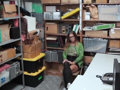 Dirty Latina shoplifter Aryana gets guards dick - spycam hardcore with cumshot