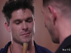 In den arsch, Blasen, Fingern, Schwul, Handjob, Wichsen, Muskel, Ablutschen